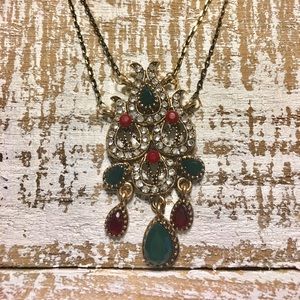Vintage Victorian Style Necklace & Earring Set